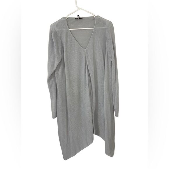 Eileen Fisher long top - tencil linen blend - light weight - knit - Picture 1 of 7